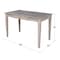 International Concepts Writing Desk with Drawer 26 in D X 26 H, 30 W X Hardwood, Washed Gray Taupe OF09-41 - alternate 4